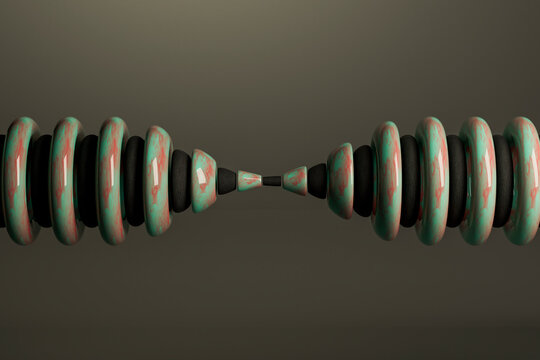 abstract looping toruses