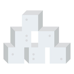 Obraz premium sugar ingredient bakery food icon