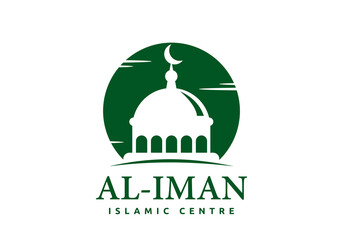 Islamic center symbol dome logo