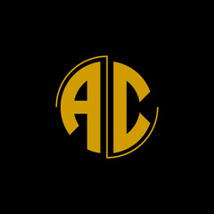 Circle letter logo design 'AC'