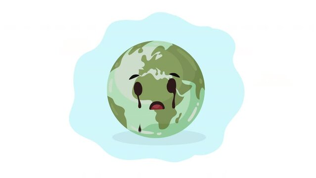sick world planer earth ecology animation