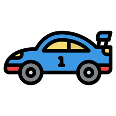 racing car car childhood toy icon