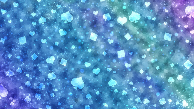 Bright poker abstract bokeh pattern.