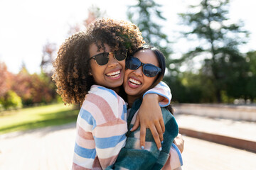 Affectionate Multicultural Friends Portrait