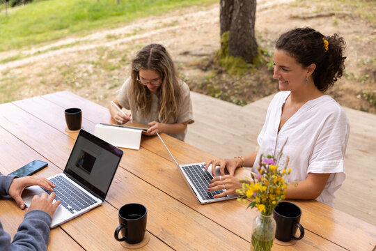 People Working Remotely