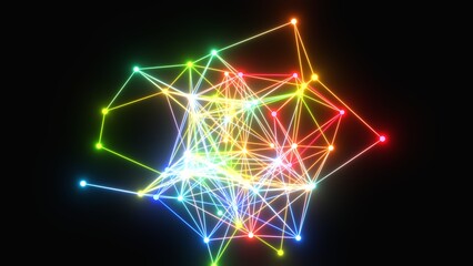 Verknüfpung, Links, Verbindungen, Plexuseffekt, System, Kontakt, Internet, FTTH, Daten, Sicherheit, leuchten