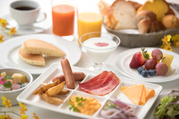 ホテルの朝食・ビュッフェ・バイキング