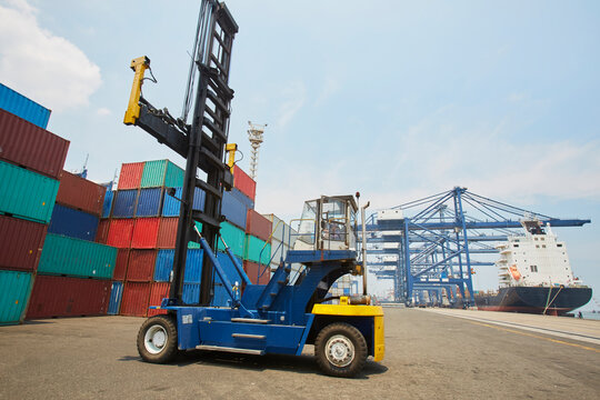 Container freight forklift