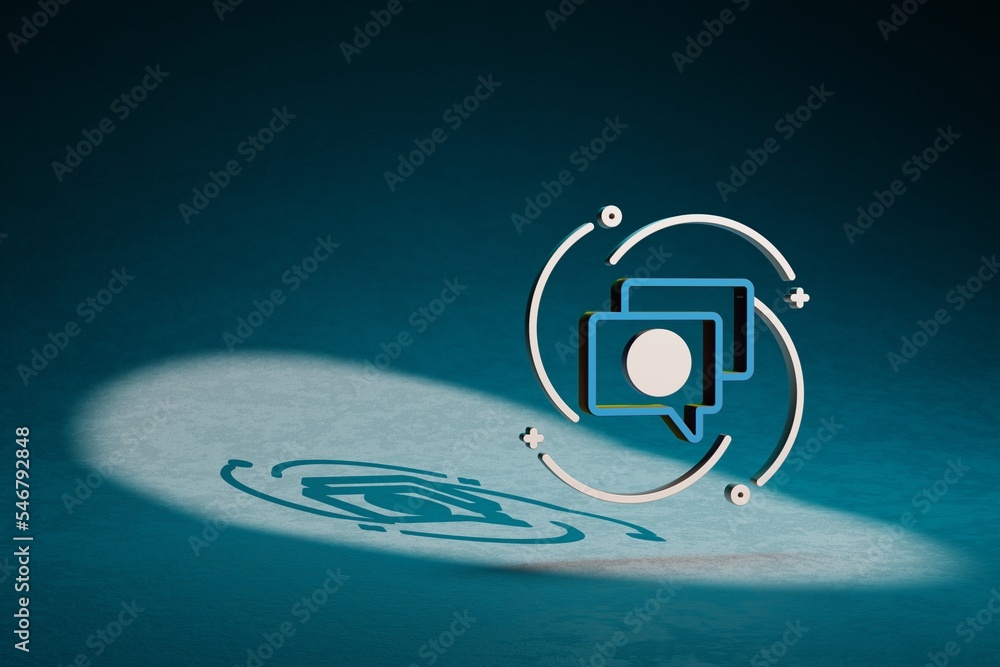 Aufkleber beautiful abstract illustrations blue and golden support 24 symbol icon on a dark blue background. 3