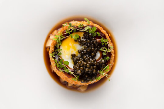 Top view of delicious scotch egg