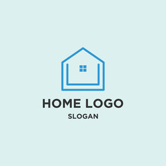 Home logo template vector illustration design