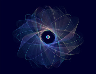 Quantum Physics Science Background 