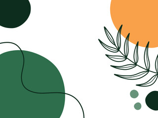 hand draw modern abstract shape background