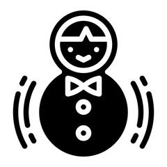 rocking doll tumbler childhood toy icon