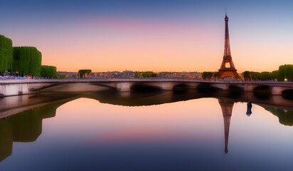 Naklejka na ściany i meble Eiffel Tower in Paris