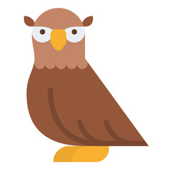 snowy owl animal life nature icon