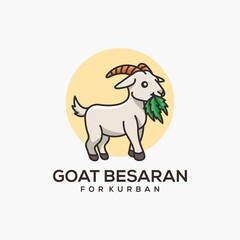 Obraz na płótnie Canvas goat logo design