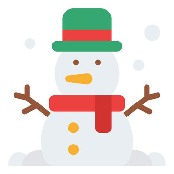 snowman chirstmas snow winter icon