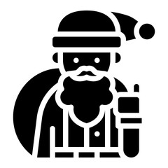 santa christmas winter xmas icon