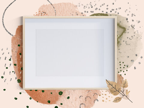 vintage background with photo frame