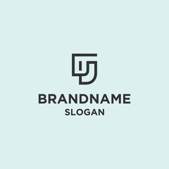 Letter cj logo icon design template vector illustration