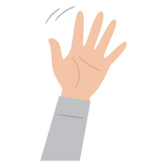 手を振るイラスト