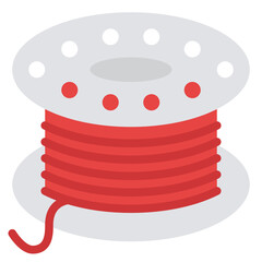 bobbin sewing tailoring needle icon