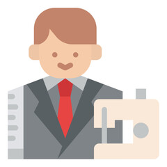 tailor sewing fashion tailoring icon