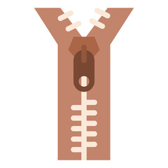 zipper sewing tailoring handcraft icon © iconixar