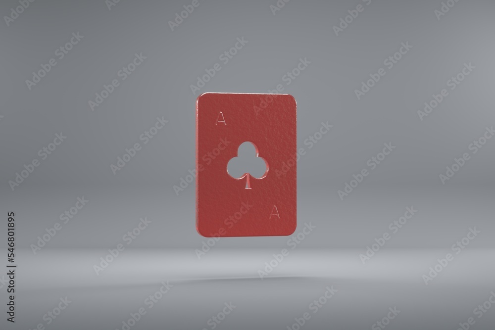 Aufkleber beautiful illustration sss red symbol icons on a grey background. 3d rendering illustration. backgro