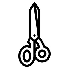 scissor cut sewing tailoring icon