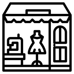 sewing shop fashion sewing tailoring icon