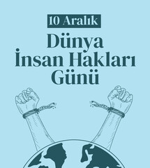 10 aralik insan haklari gunu translate: 10 december human rights day