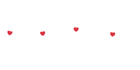 Valentine's Day Heart Decorative Line