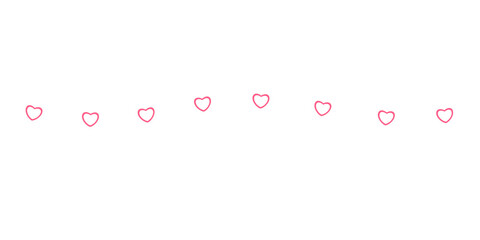 Valentine's Day Heart Decorative Line