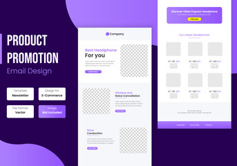 Business Products Promotion Email Newsletter template Design	
