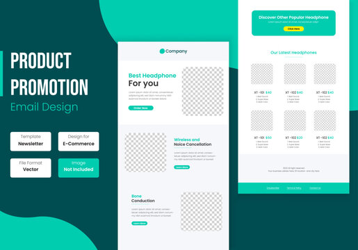 Business Products Promotion Email Newsletter template Design	
