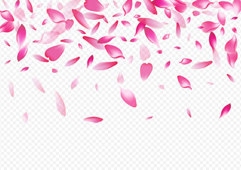 White Heart Vector Transparent Background. Sakura