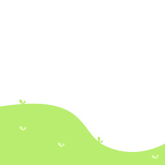 Fototapeta premium Hill Footer Illustration (4)