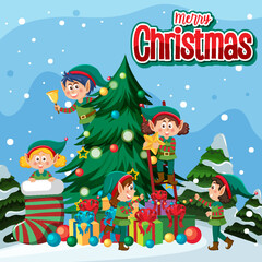 Merry Christmas Poster Design