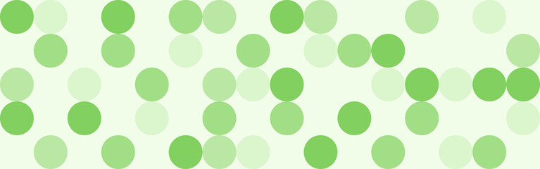 Abstract seamless retro geometric pattern with circles, green gradient color palette. Chessboard pieces vintage background, modern bright and colorful pattern repeat.