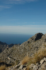 Beautiful mountain scenery. mallorca island, sa calobra, spain