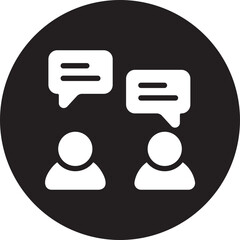 conversation glyph icon