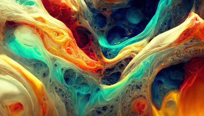 Beautiful colorful abstract 3d wallpaper