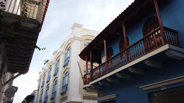 america, american, ancient, architectural, architecture, beautiful, blue, building, caribbean, cartagena, cathedral, church, city, cityscape, colombia, colonial, color, colorful, design, downtown, ext