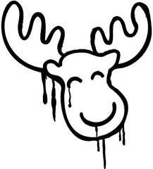 Reindeer spray paint