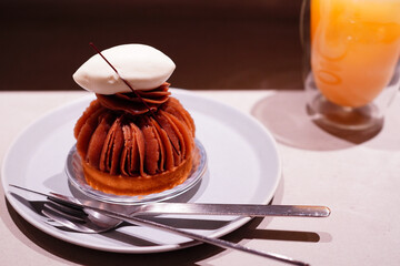 モンブラン　秋のスイーツ