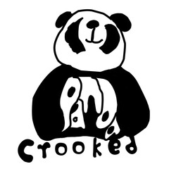 panda bear cartoon logo
