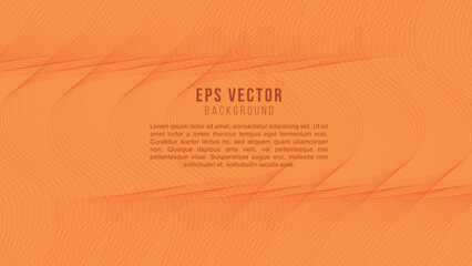 Orange Line Art Background Abstract EPS Vector