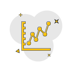 Simple diagram and graphs icon logo
